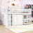 Twin Loft Bed With Cabinet, Drawer, Shelf And Desk-1661572965