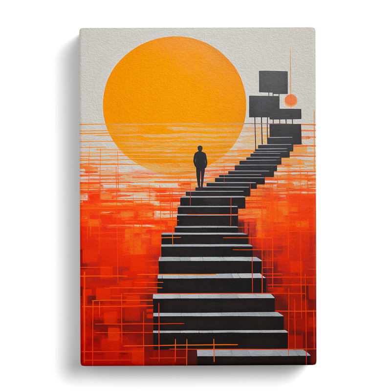 Pier Constructivism - Wrapped Canvas Print, 50cm H x 35cm W x 3cm D