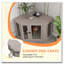 Table de bout d'angle pour chien