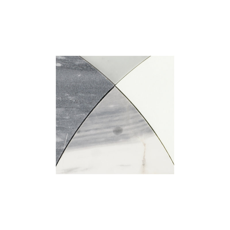 Daltile Eclessia Marble Natural Stone Arches Mosaic Polished (10 PCS Per Carton) (9.70 SQFT Per Carton), Volakas Blend