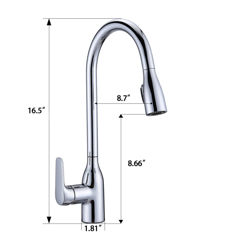 TITAMORE Magictec Pull Down Kitchen Faucet