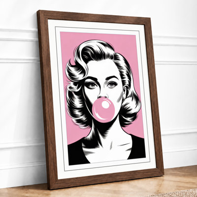 Bubblegum Pop Pop Art - Framed Print