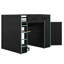 Lit mezzanine double en bois avec bureau, garde-robe et lumière DEL RVB-1548537452