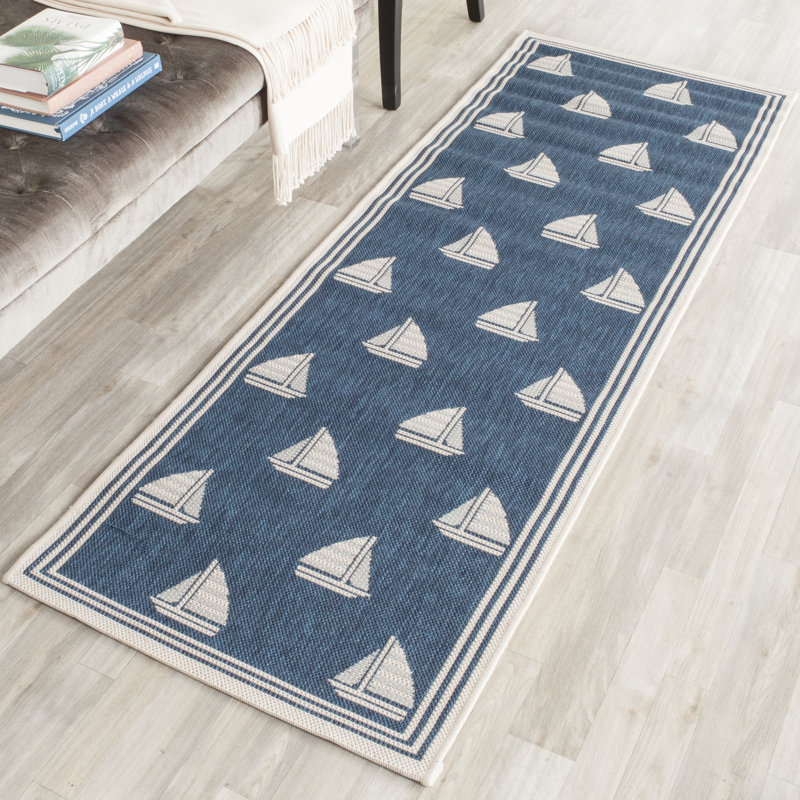 Tapis d'intérieur / extérieur à motif géométrique Sezis Performance, Tapis de couloir 2 pi 3 po x 10 pi