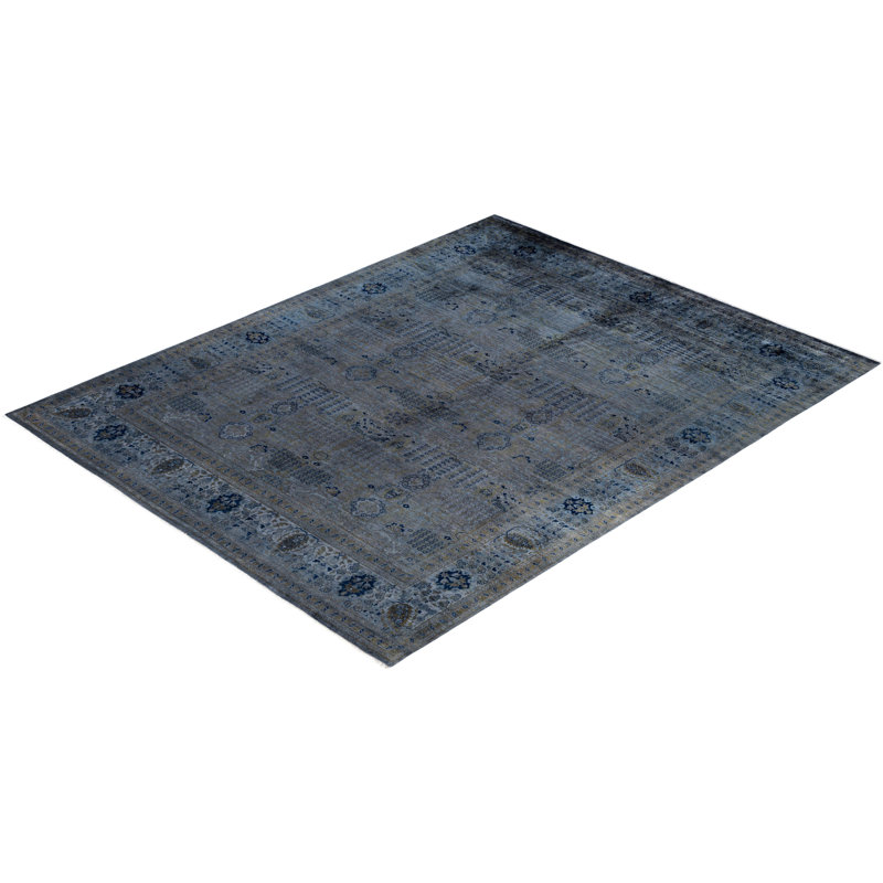 Overdyed One-of-a-Kind 8' 1" X 10' 3" Hand Knotted Area Rug