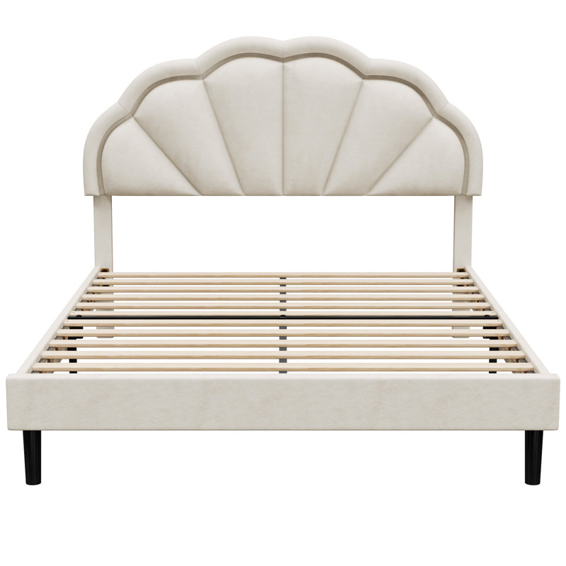Ensemble de chambre à coucher moderne en bois 3 pièces: lit plateforme tapissier à DEL et 2 tables de chevet avec chargement USB