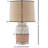 Minto Metal and Ceramic Table Lamp with Drum Shade 