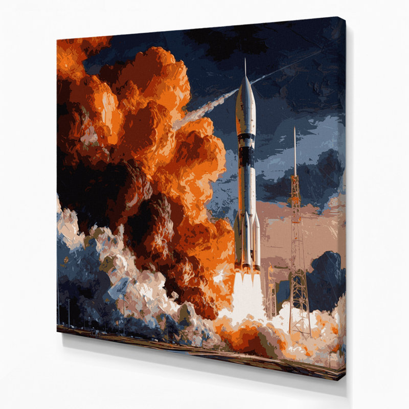 Art mural sur toile Sci Fi, H 12 po x l 12 po