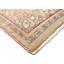 Tapis de couloir unique en laine noué à la main de style années 1960 de 9 pi 1 po x 12 pi 9 po en rouge / beige