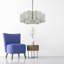 Lustre tambour en cristal 6 lumières Isahak