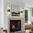 Black Wall Sconce Set of tow Modern Bathroom Vanity Light Fixture (E12 Bulbs Excluded)-2113759134