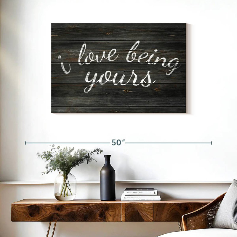 Plaque murale Khylige I Love Being Yours