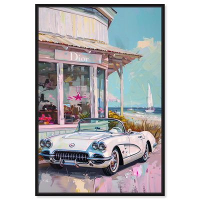 Classic Beach Store Canvas by Art Remedy