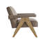 Fauteuil moderne en similicuir Nessi - espresso-1966161695