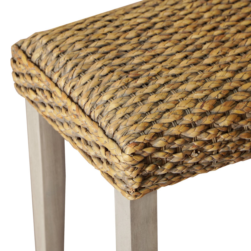 Banc de hall d'entrée en bois Brackett, Gris antique, Gris