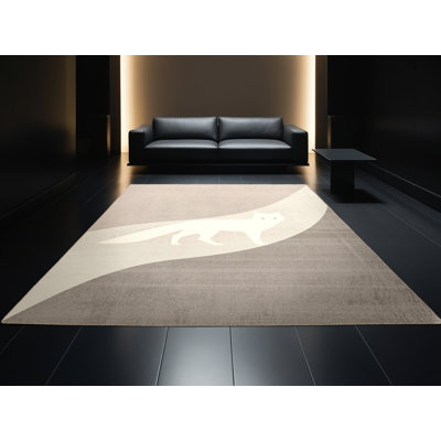 Tapis gris délavé à la machine Pavli