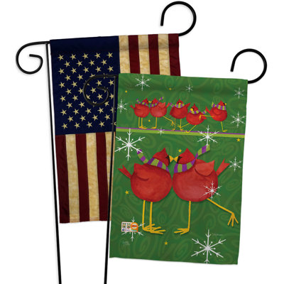 Double Sided 18.5'' H x 13'' W Polyester Garden Flag