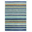 Striped Area Rug in Blue/Ivory/Gray-76019436