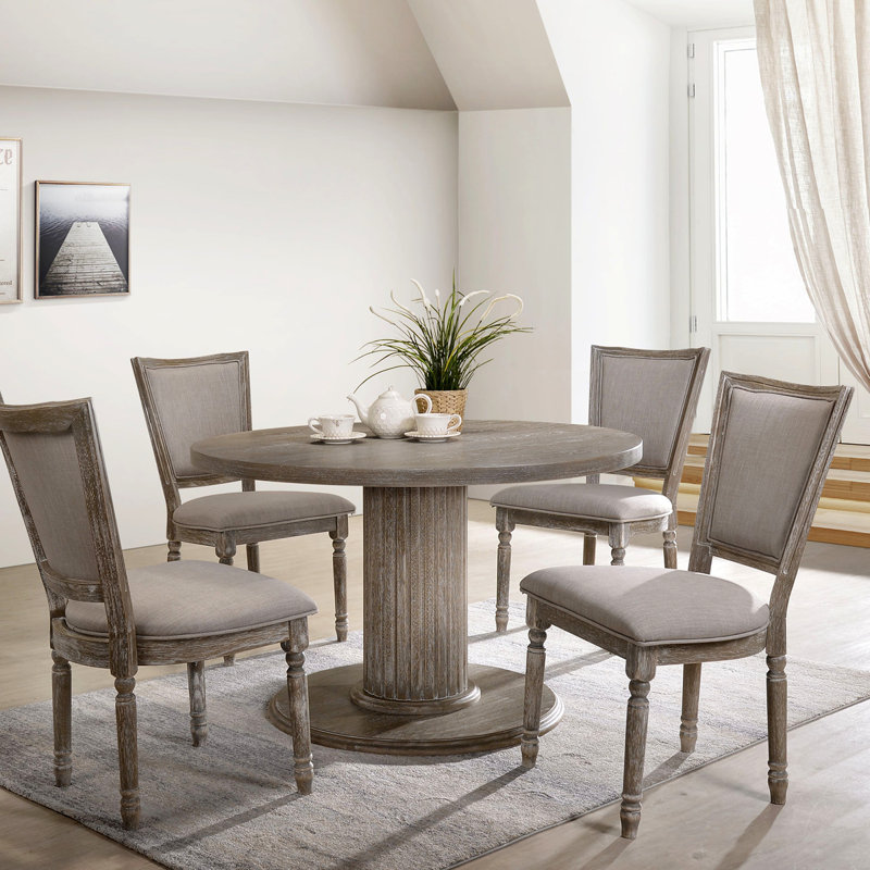 Brylon Oak Round Solid Wood Dining Table
