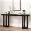 Console de conception géométrique avec pieds en pin massif, convenant au vestibule, au couloir, au salon, à la chambre à coucher-859863540-859863528