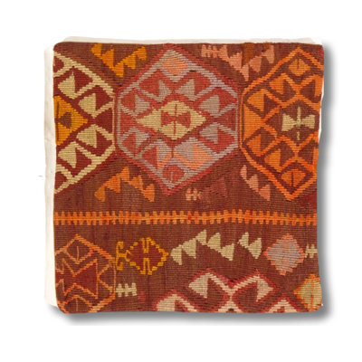 Geometric Wool Throw Pillow