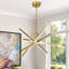 Lustre moderne 4 lumières à DEL avec bras rotatifs, gradation continue, température de couleur réglable et télécommande-1732750784