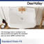Lavabo de salle de bain rectangulaire sur pied en porcelaine vitreuse avec trop-plein 35,5 po Dynasty-96123262-98982196