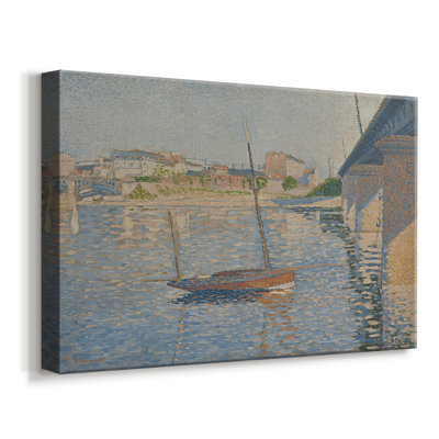 The Seine at Asnières (Opus 155)-Paul Signac-Gallery Wrapped Canvas-1887