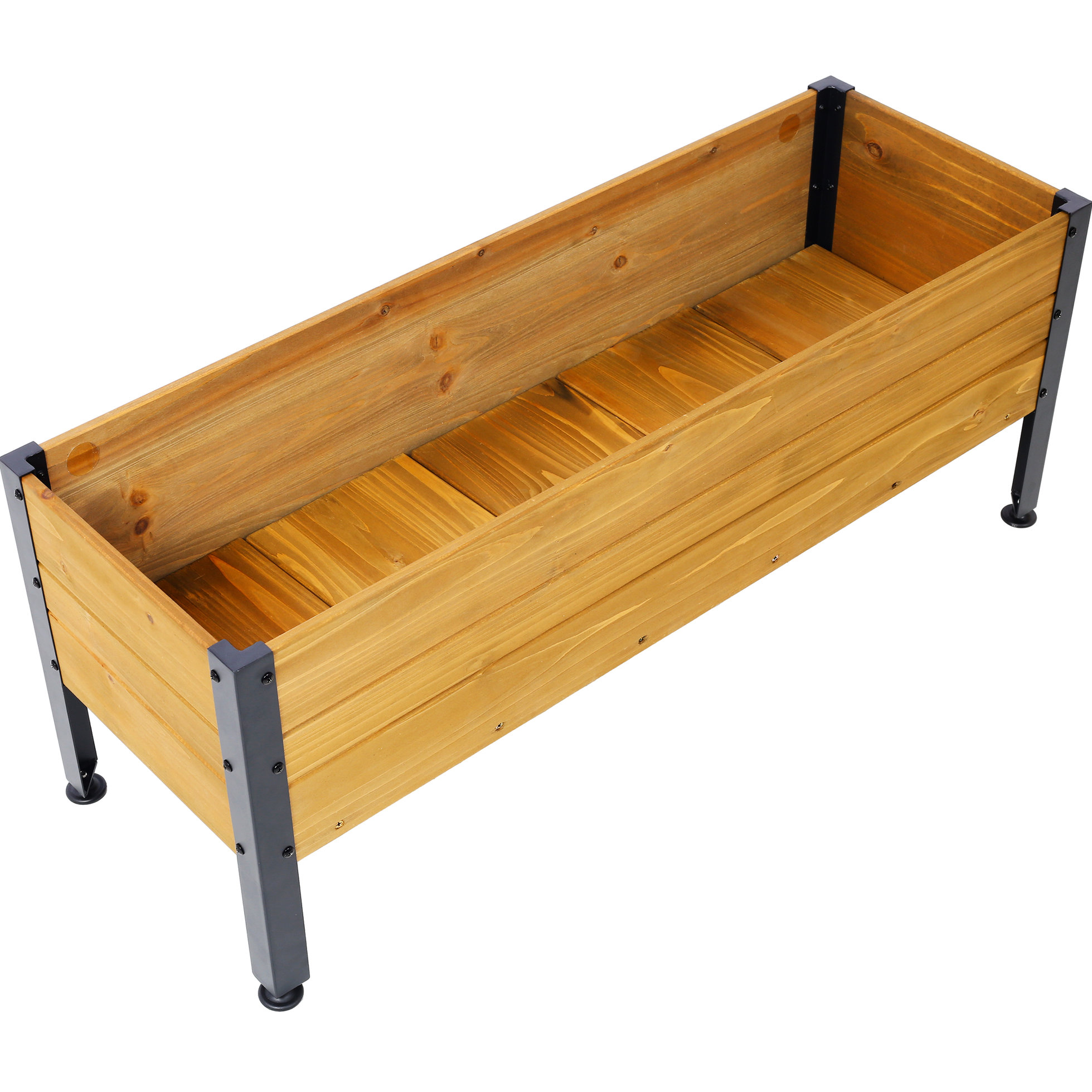 Latitude Run® Outdoor Planter Box For Growing Herbs, Vegetables, And ...