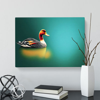 Brilliant Duck - Wrapped Canvas