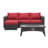 Convene 3 Piece Set Outdoor Patio with Fire Pit-810007075