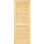 Porte standard à lamelles en bois massif sans finition