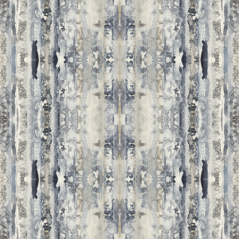 Mirrored Strata I by Jennifer Goldberger - Wrapped Canvas Painting, 76cm H x 76cm W