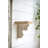 Distressed Wooden Wall Shelf With Corbel Design