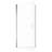 34"W x 72"H Semi-Frameless Circular Pivot Shower Door in Chrome With 1/4" (6mm) Thick SGCC Tempered Glass-125415191