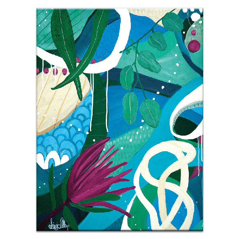 Waters Edge by Lizzie Alsop - Print, Wrapped Canvas, 51" H x 41" W x 1.5" D
