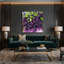 Art mural sur toile mauve-1731646550