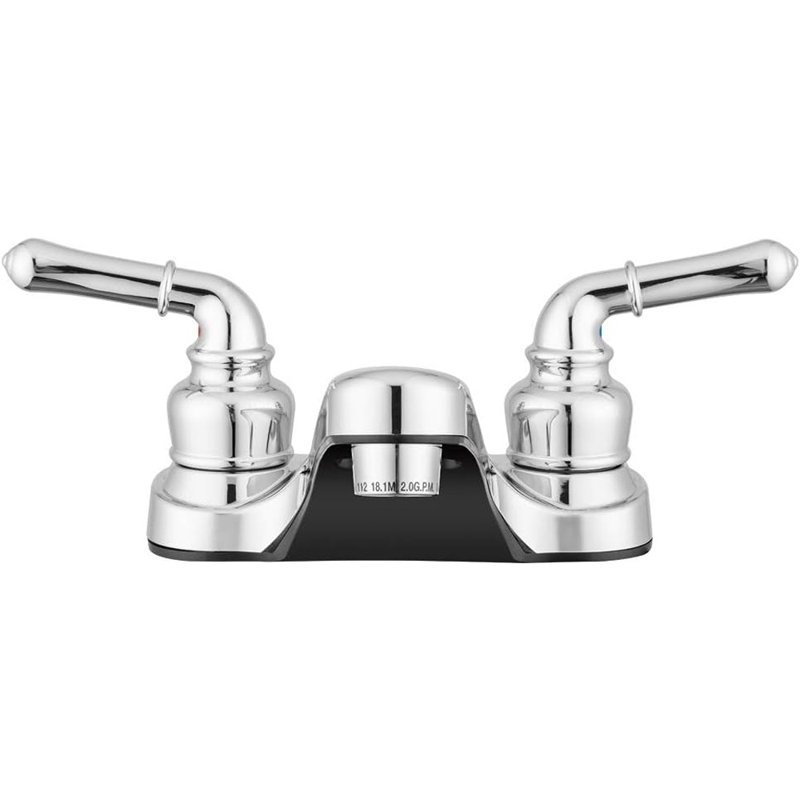 Bathroom Sink Faucet - Metallic Plating Over Lightweight ABS Plastic (Chrome)