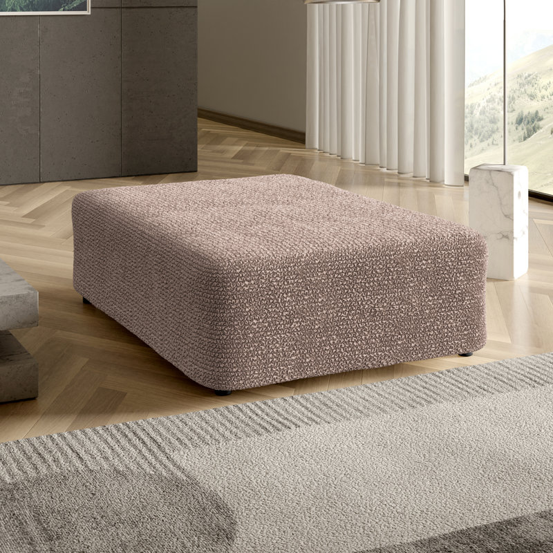 Housse extensible pour repose-pieds - Facile à nettoyer et durable - Collection Comfort, H 23 po x l 64 po x P 54 po, Marsala