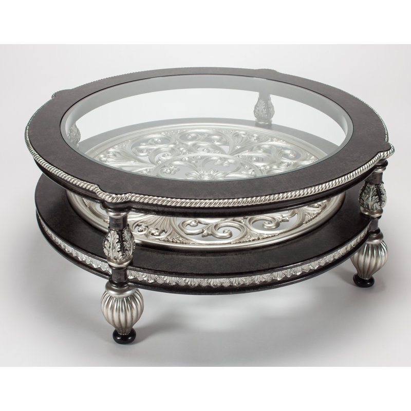 Single Coffee Table, Black/Silver