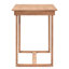 5 chaises de salle à manger rectangulaires avec 4 chaises rembourrées pour la chambre, hauteur de comptoir, finition brune, table et chaises de hauteur en bois d'hévéa massif, coussins en lin doux pour petits espaces
