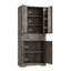 Armoire autoportante à 4 portes avec étagères et tiroir Modern Modern pour salle de bain et salon-129158867
