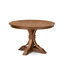 Ensemble de table de salle à manger 5 pièces comprenant une table et 4 chaises de cuisine en lin brun avec dossier capitonné, noyer antique-1259029222-1257618666