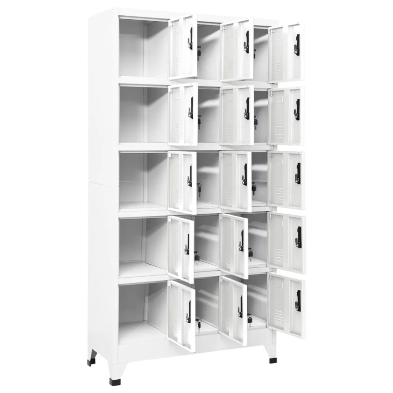 Wadlington Metal 1 - Tier 90cm Employee Locker, White
