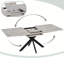 Table de salle à manger extensible 62,4 "à 78,15" avec base en X noire-130022633