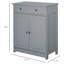 Armoire de salle de bain grise à partir de 2 portes, tiroirs et tablette réglable, rangement autoportant, rangement pour serviettes hygiéniques, hygiéniques et produits de rangement organisés - gris, portes avec pour salle de bain,