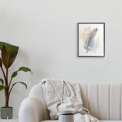 «Foliage Plant Stem over Blue» par Patricia Pinto - impression