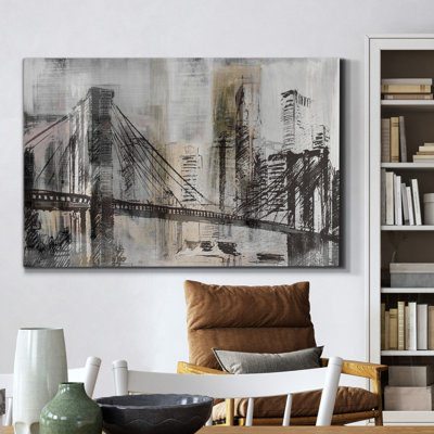 " Brooklyn Bridge Twilight Detail "