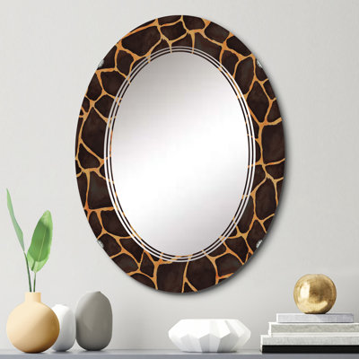 Rabbia Giraffe Skin II - Animals Wall Mirror