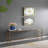 56.5x14x30" Console Table, Mirrored Top